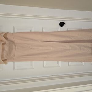 Elegant Strapless Cream Dress